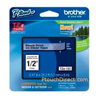 CINTA LAMINADA BROTHER TZE131 12MM NEGRO SOBRE TRANSPARENTE DE 8 METROS CINTA LAMINADA BROTHER TZE131 12MM NEGRO SOBRE TRANSPARENTE DE 8 METROS